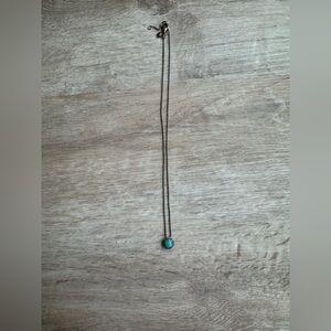 David Yurman Turquoise Round Pendant Necklace in Silver